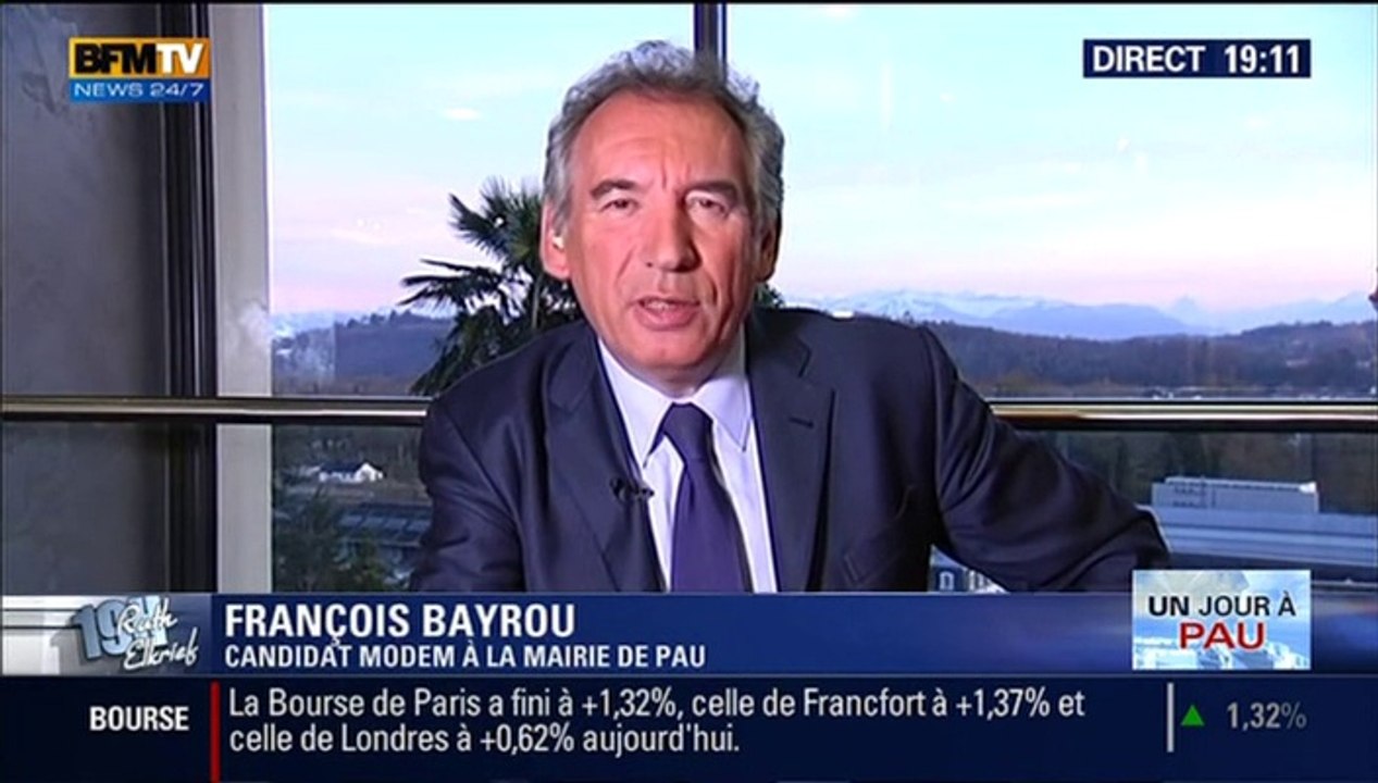 François Bayrou, invité de Ruth Elkrief sur BFMTV - 170314