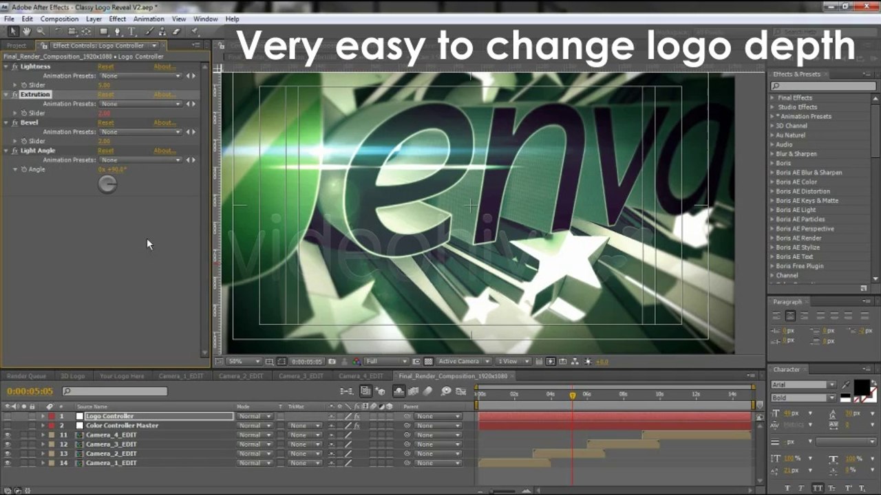 Classy Logo Reveal V2 - After Effects Template