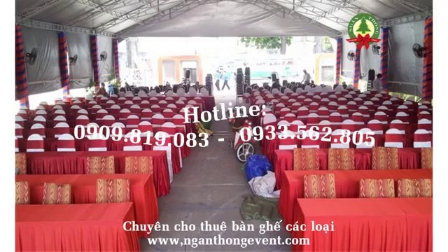 Nhà cung cấp thiết bị sự kiện bàn ghế, âm thanh, sân khấu, dù che, nhà lều,... giá rẻ, đẹp