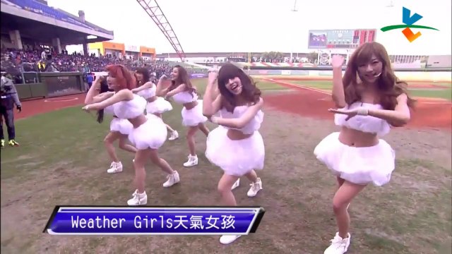 Weather Girls (天氣女孩) - 為我加油 & 恋のラブ♥サンシャイン 20140316 VL SPORTS 2014球愛星空－臺韓觀光交流公益明星棒球賽 台中洲際棒球場