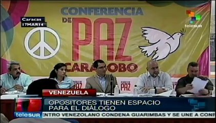 Oposición venezolana que participa en diálogo reitera deseo de paz