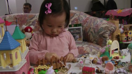 Girl and Sylvanian Families