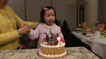 Girl Celebrating Grandma's Birthday