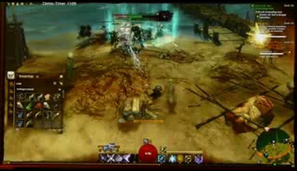 Asura Elementalist Gameplay 2 - Guild Wars 2 @ gamescom 2011 [FullHD Sound][320x240]