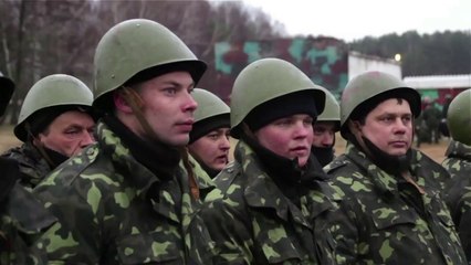 Military training in Kiev after Crimea vote