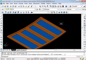 How to make window in Autocad in 3D 10 ohd