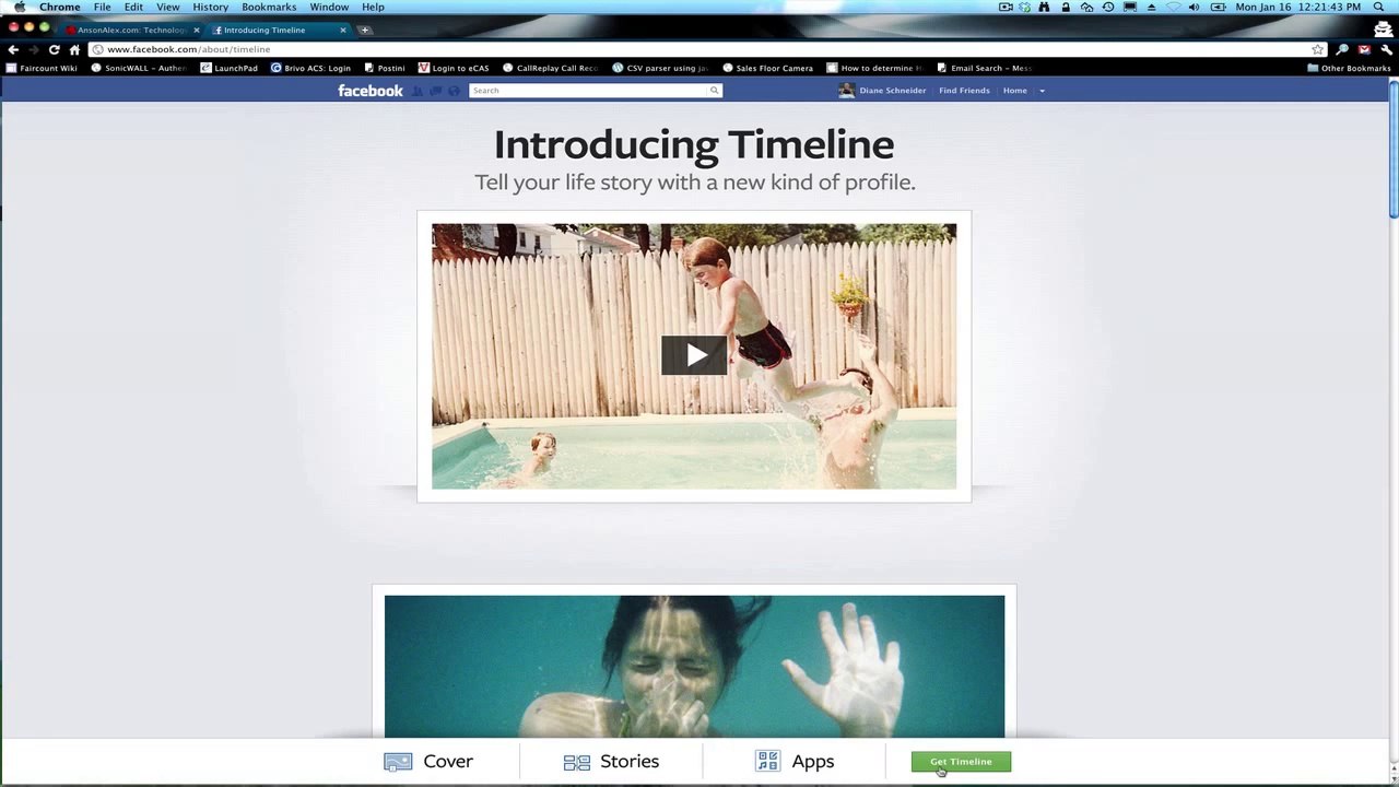 Get or Enable Facebook Timeline 2012