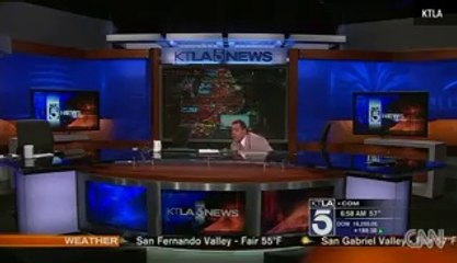 Video shows KTLA-5 news anchors ducking under desk as earthquake shakes L.A. during live broadcast