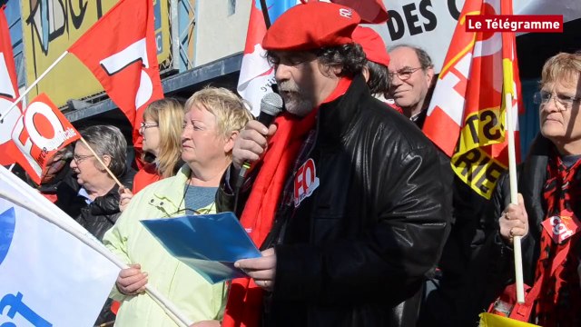 Saint-Brieuc. Pacte de responsabilité : environ 200 manifestants