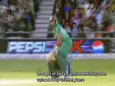 Afridi's 2 wickets Vs SA Semi-Final T20 WC 2009