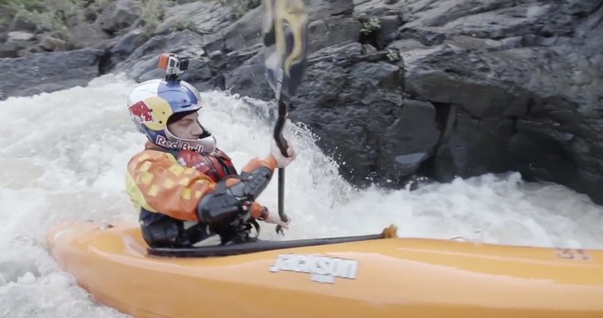 Dane Jackson navigating the Rapids – Kayaking