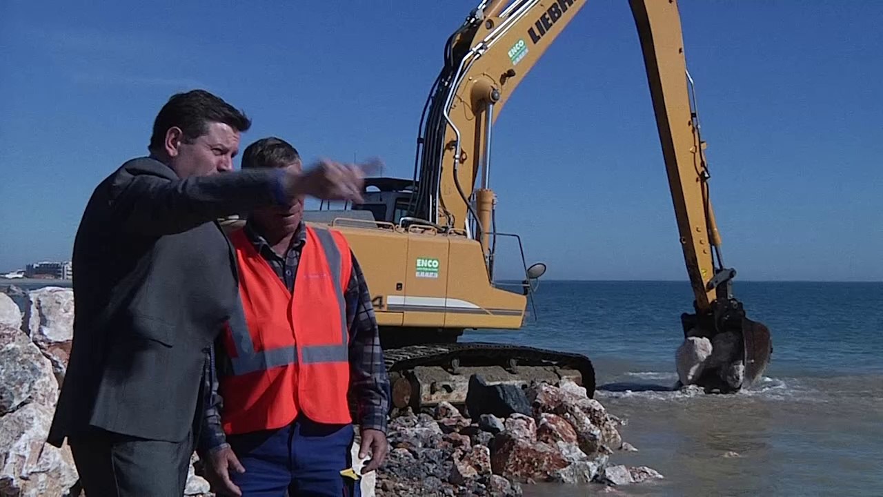 Fin des travaux pour les deux premiers brise-lames du Lido