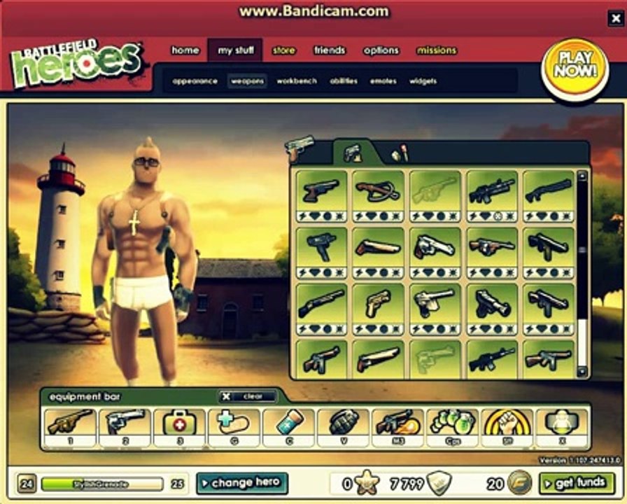 PlayerUp.com - Buy Sell Accounts - Battlefield Heroes Selling Account[14 heroes 14 golden guns And bunch of Rare Stuff](1)