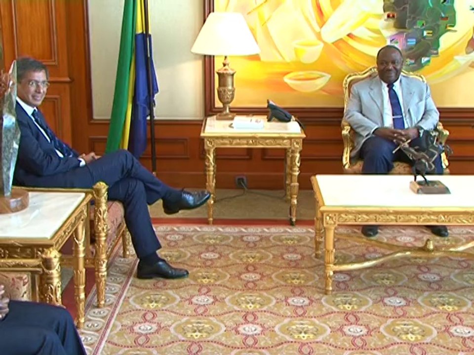udience accordée par le Président gabonais au Vice-Premier ministre de l'Economie et des Finances de l'Ile Maurice