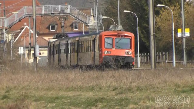 LE TRAIN, LE DOUBS ET LE CANAL RHIN-RHÖNE