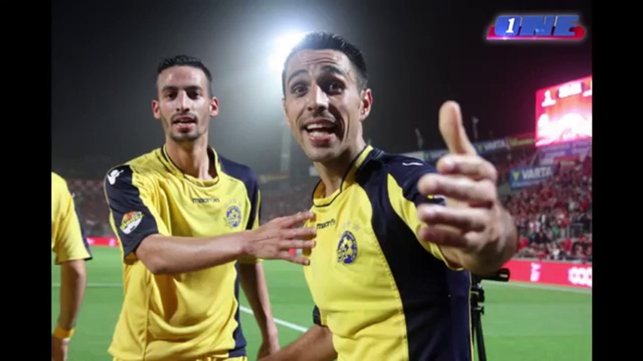 Selfie by a football player after scoring a goal