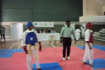Saad Farooqi sparring at FKS taekwondo championship 2013