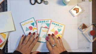 Stampin' Up! Video Tutorial- Geometrical Cards Gift Set