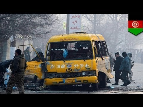 Four killed on Afghan military bus in Taliban suicide bombing attack