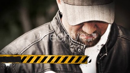 Hazard Grunge Paint Splat Lower Third - After Effects Template