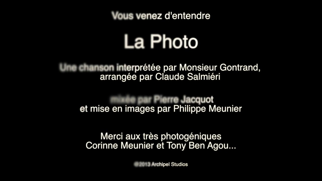 Monsieur Gontrand - La photo