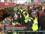 Galatasaray taraftarı polis eşliğinde stada götürülürken