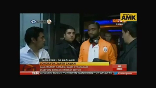G.Saray kafilesi stada yola çıktı
