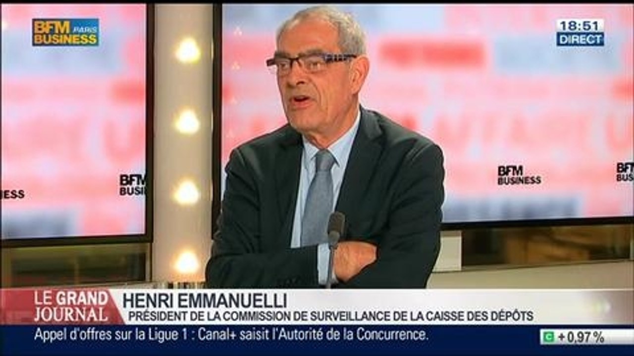 Henri Emmanuelli, président de la commission de surveillance de la Caisse des dépôts et consignations, et député PS des Landes, dans Le Grand Journal - 18/03 4/4