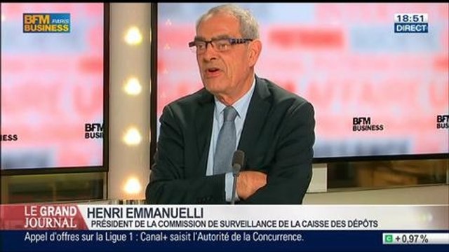 Henri Emmanuelli, président de la commission de surveillance de la Caisse des dépôts et consignations, et député PS des Landes, dans Le Grand Journal - 18/03 4/4