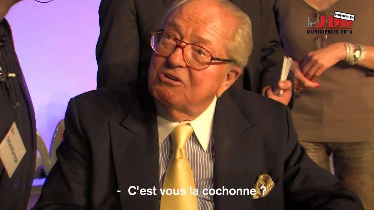 «Peggy ? C'est vous la cochonne ?» demande Jean-Marie le Pen à une militante