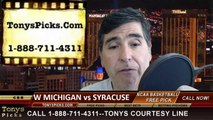 Syracuse Orange vs. Western Michigan Broncos Pick Prediction NCAA Tournament College Basketball Odds Preview 3-20-2014