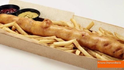 Baseball Team Selling 18-Inch Bacon and Cheese Stuffed Corn Dog