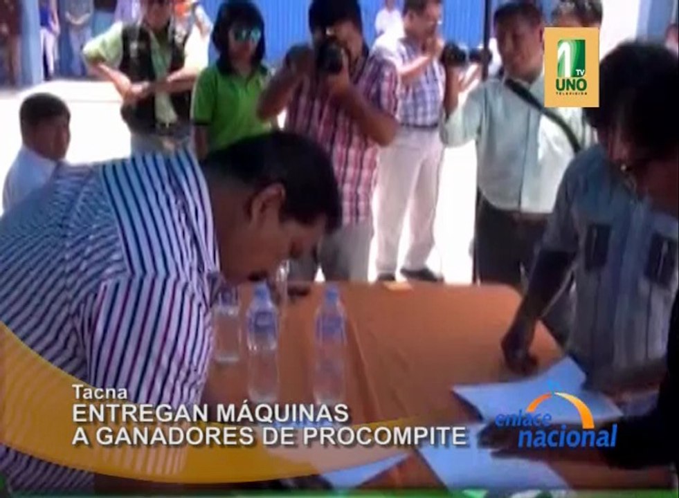 En Tacna premian con maquinarias a ganadores de PROCOMPITEN