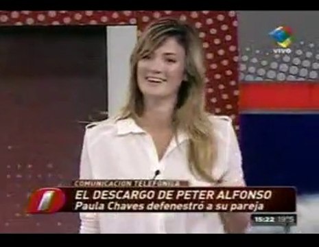 Paula en Intrusos 3 (con Pedro al teléfono) - 18 de Marzo