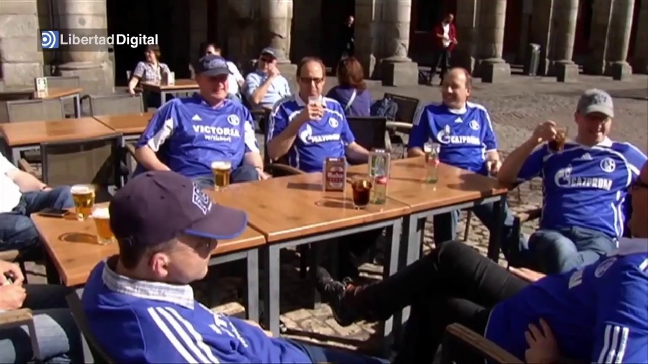 Más de 4.000 hinchas alemanes en el Bernabéu