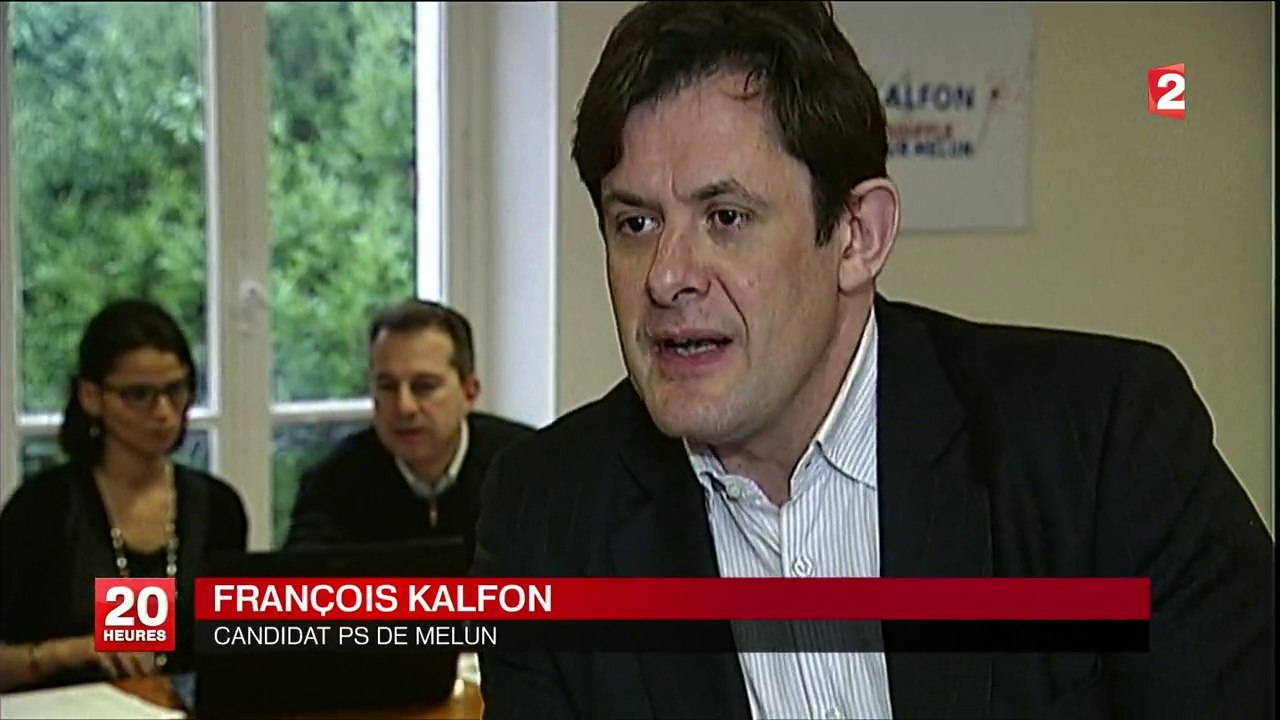 JT 20h de France 2 mardi 18 mars 2014 reportage Melun - Kalfon - Millet - Jullemier