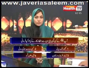 fasting n our health with Javeira Saleem