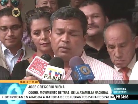 Movimiento de trabajadores de la AN se pronuncia en contra de la acciones que buscan desestabilizar el país