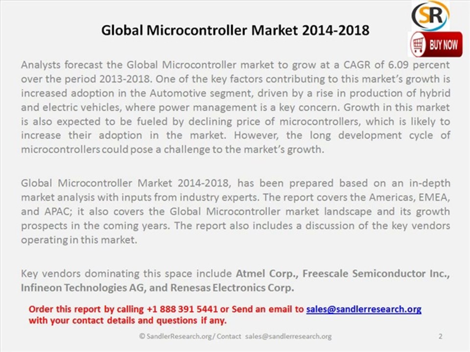 Global Microcontroller Market 2014-2018