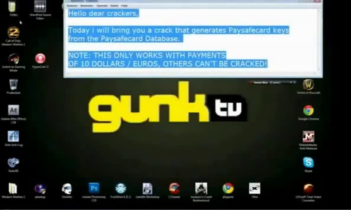 Paysafecard Code Generator [Updated on March 2014