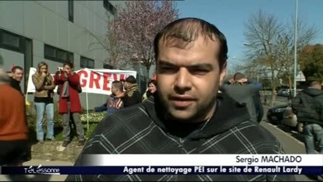 Grève des employés de Renault Lardy