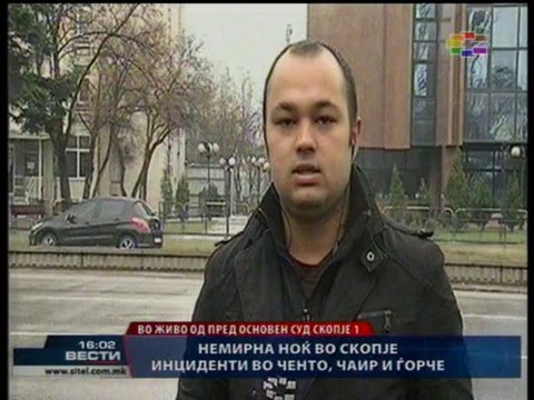 Violence and fights among young people in Macedonia Statement Dragi Zmijanac TV SITEL