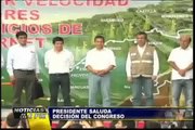 Noticias de las 6: Humala saludó voto de confianza otorgado a Gabinete Cornejo (1/2)