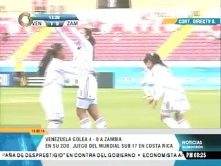 Venezuela venció a Zambia 4-0 en Mundial femenino de fútbol Sub 17