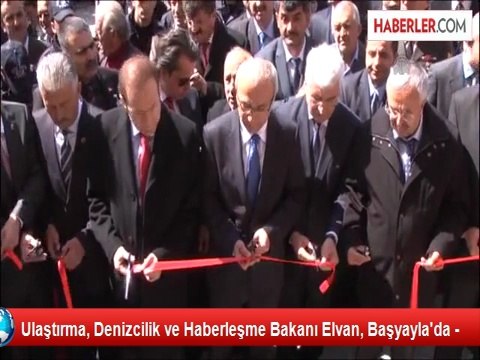 Ulaştırma, Denizcilik ve Haberleşme Bakanı Elvan, Başyayla'da -