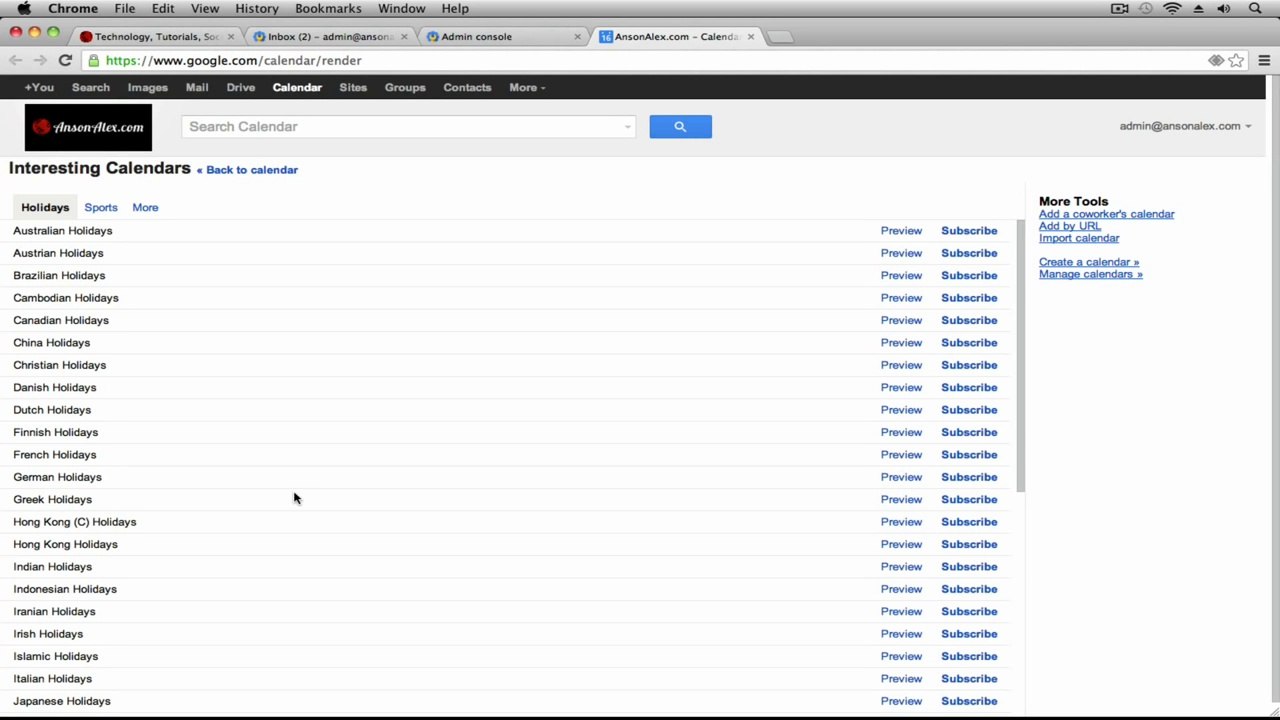 Google Calendar Tutorial 2013 - Resource Scheduling