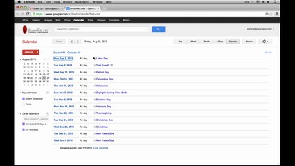 Google Calendar Tutorial 2013- Introduction  User Interface