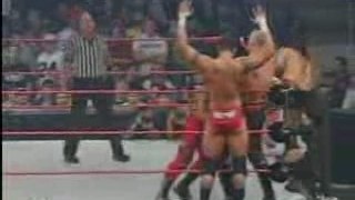 rvd vs  batista & randy orton