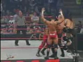 rvd vs  batista & randy orton