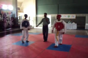 Shumail Khan Sparring at 13th FKS Taekwondo Contest